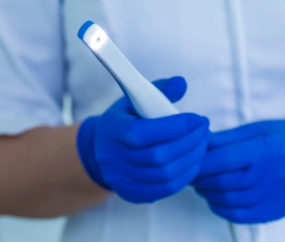 Intraoral camera used to capture detailed images inside a patient’s mouth